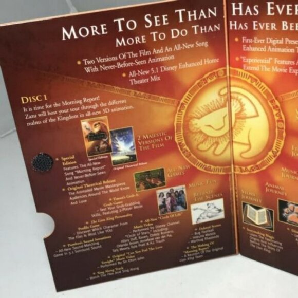 DISNEY THE LION KING Platinum Edition  DVD Sealed New - Picture 8 of 12